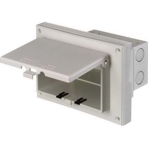 recessed electrical outlet boxes for metal siding|low profile electrical boxes.